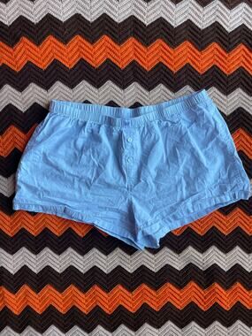 Light Blue Gap Body Cotton Jersey Boxer Shorts PJ Short sz XL